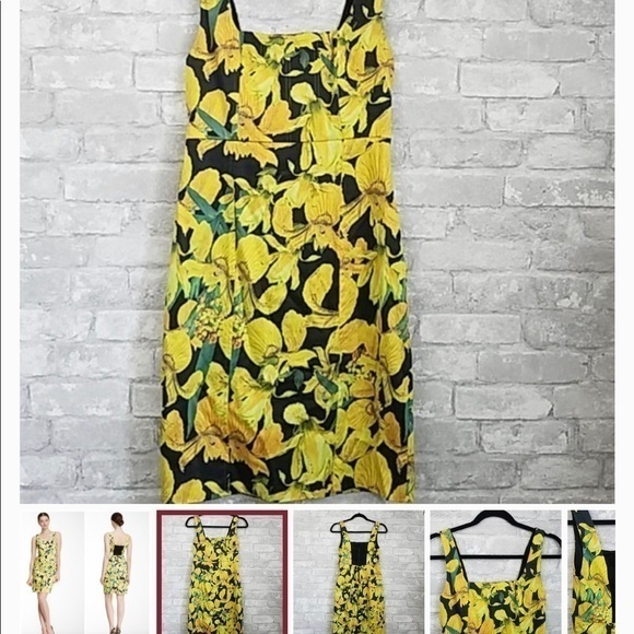 Alice and Olivia yellow flow dress - Picture 3 of 8